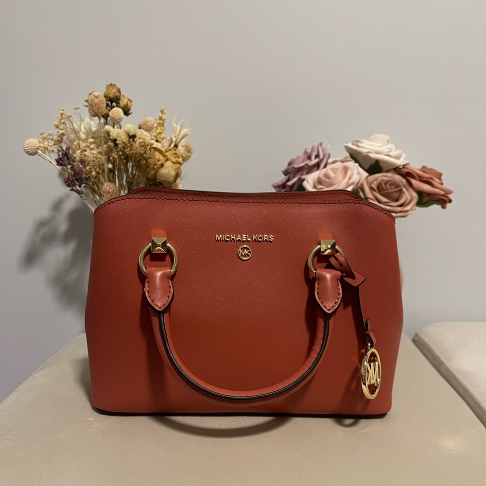 Michael Kors Edith Small Saffiano Leather Satchel